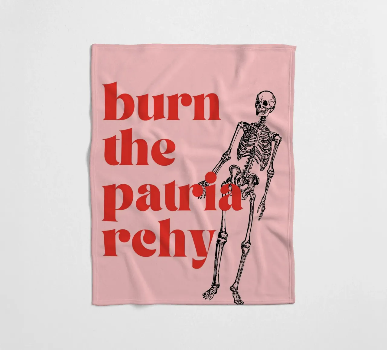 Burn the Patriarchy | Bold & Feminist Statement Print coperta in pile da PrintCessStudio