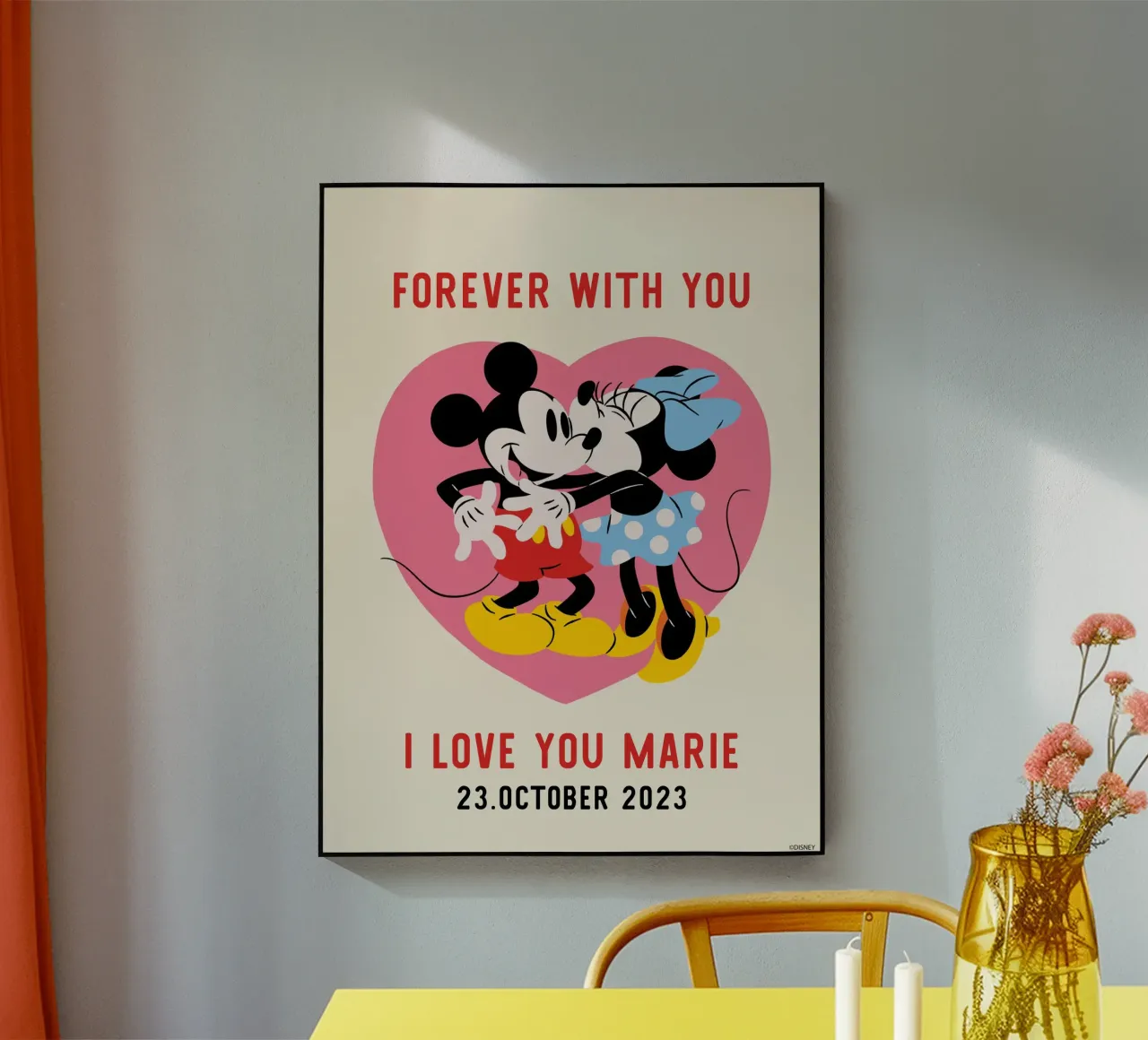 Forever with you - Mickey & Minnie plexiglass da Mickey Mouse