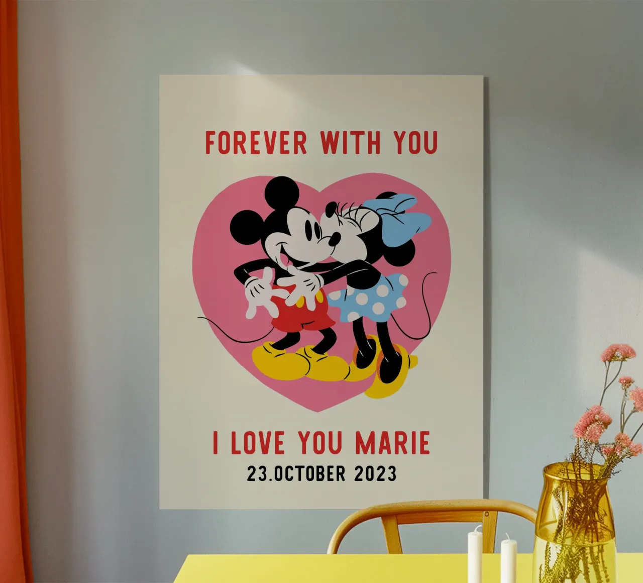 Forever with you - Mickey & Minnie plexiglass da Mickey Mouse