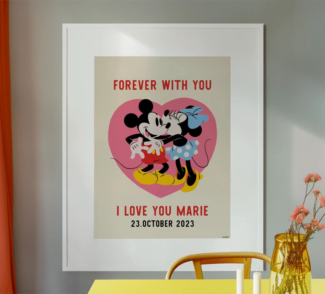 Forever with you - Mickey & Minnie Poster von Mickey Mouse