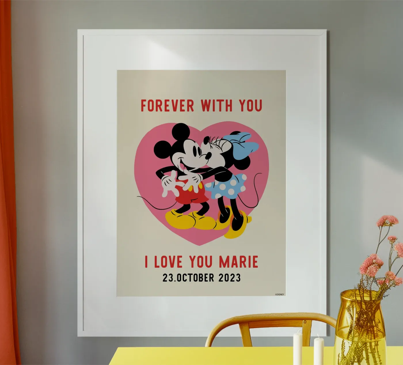 Forever with you - Mickey & Minnie Poster von Mickey Mouse
