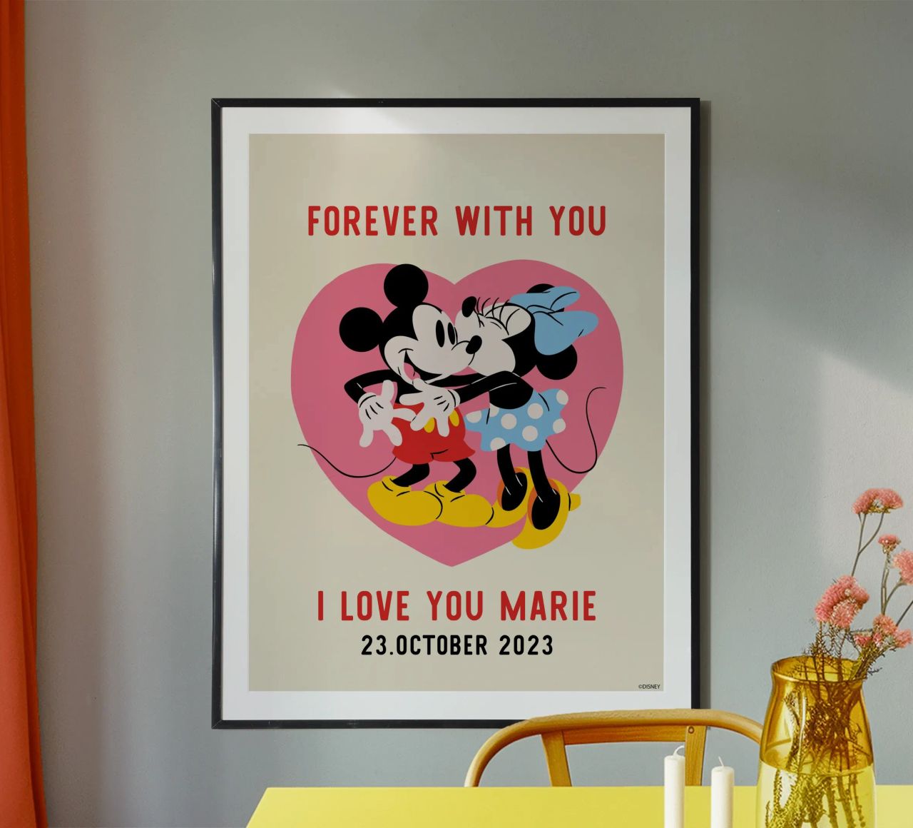 Forever with you - Mickey & Minnie Poster von Mickey Mouse