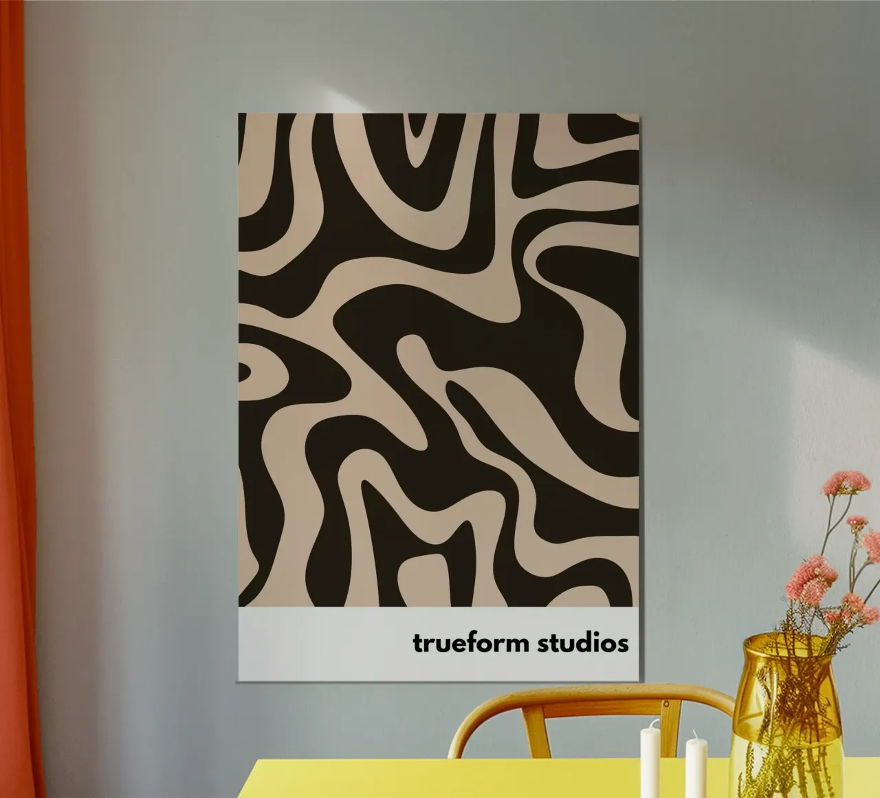 Hypnotic Swirls | Organic Shapes & Abstract Art Print hahnemühle van PrintCessStudio