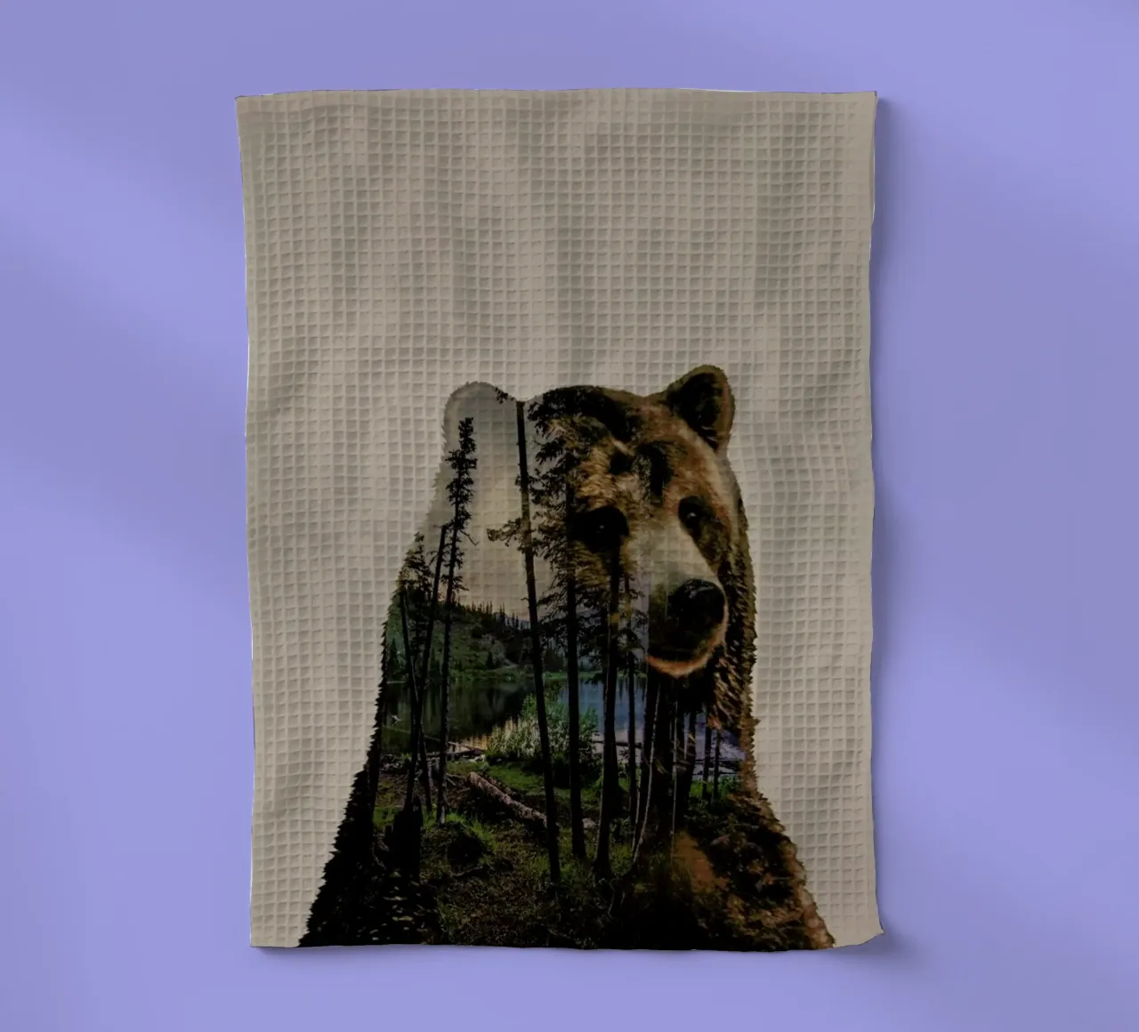 Bear Lake tea towel by Davies Babies