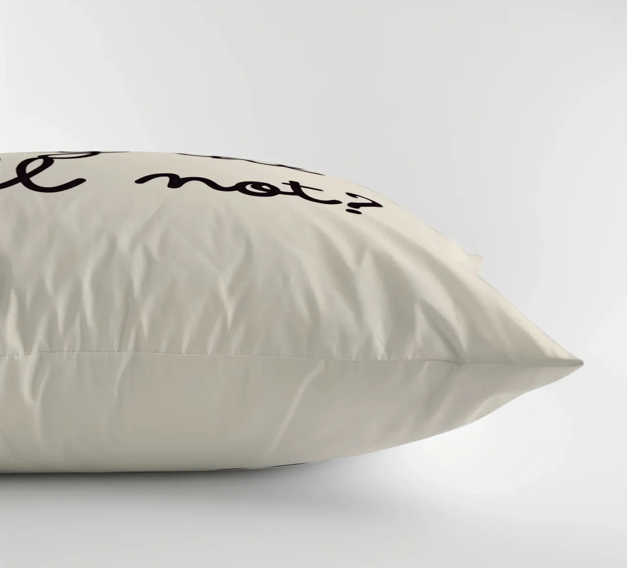 Because Why the Hell Not? | Fun & Playful Handwritten Print Kissen von PrintCessStudio