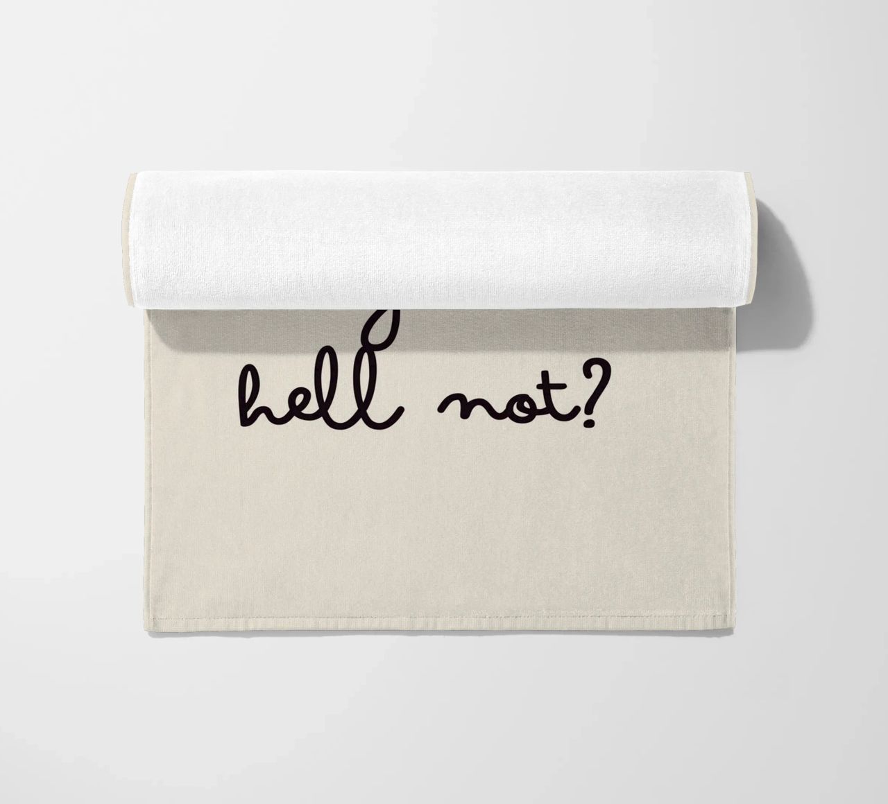 Because Why the Hell Not? | Fun & Playful Handwritten Print telo mare da PrintCessStudio