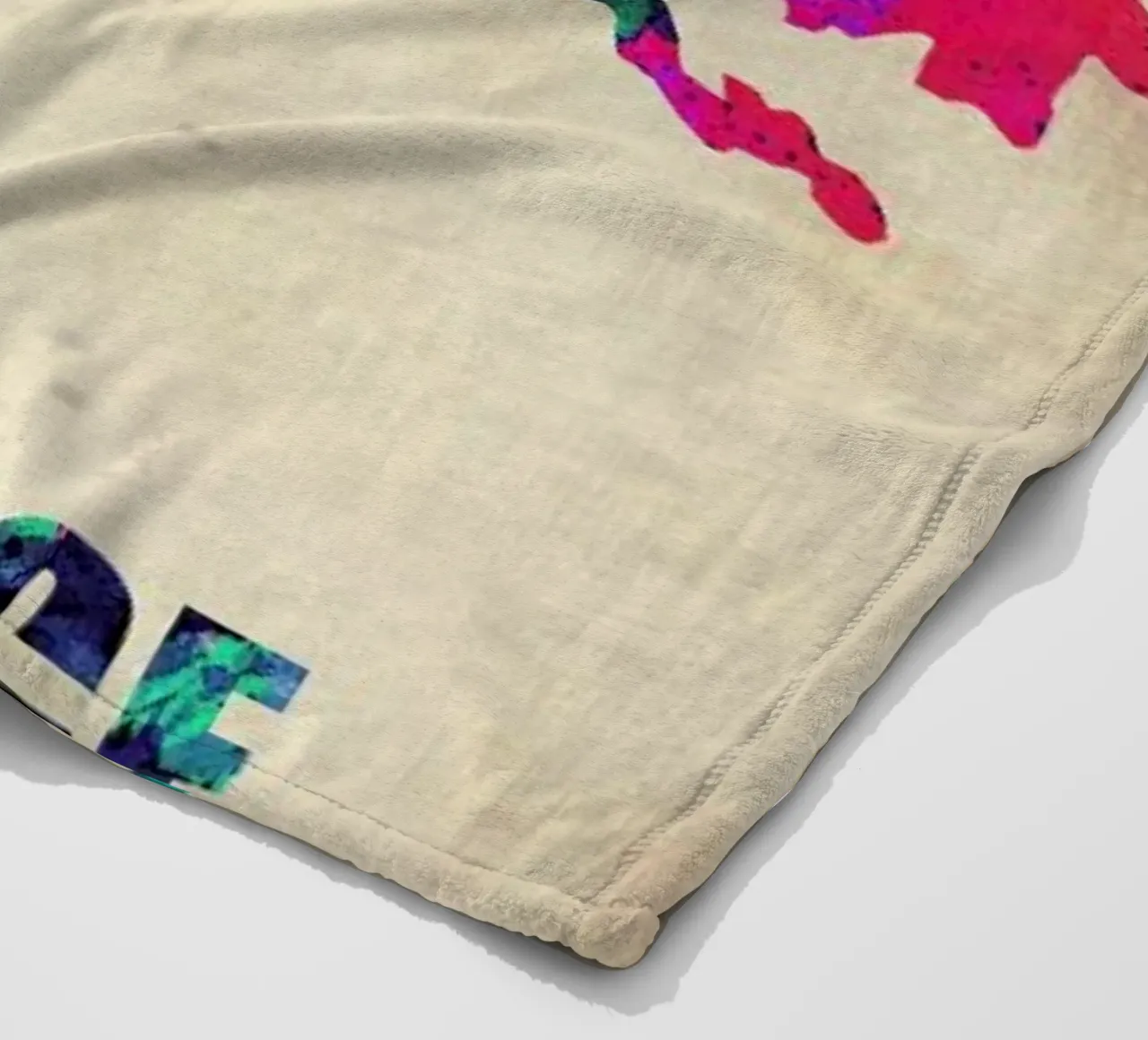 Florence Watercolor Map coperta in pile da Naxart