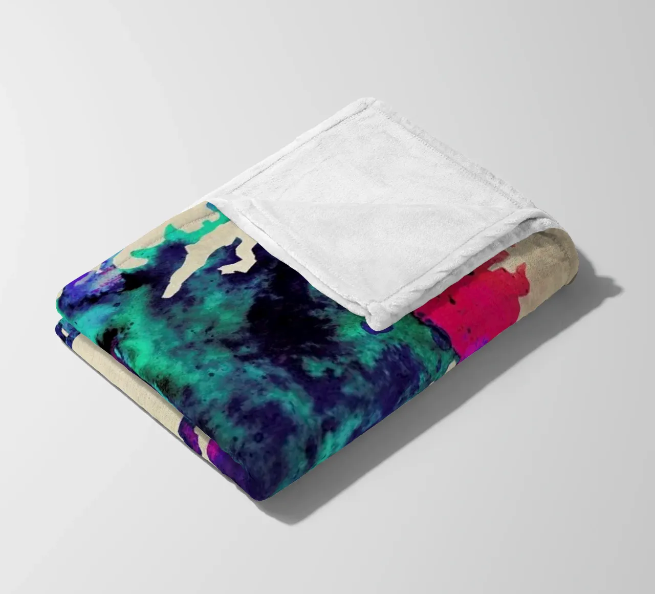 Florence Watercolor Map coperta in pile da Naxart