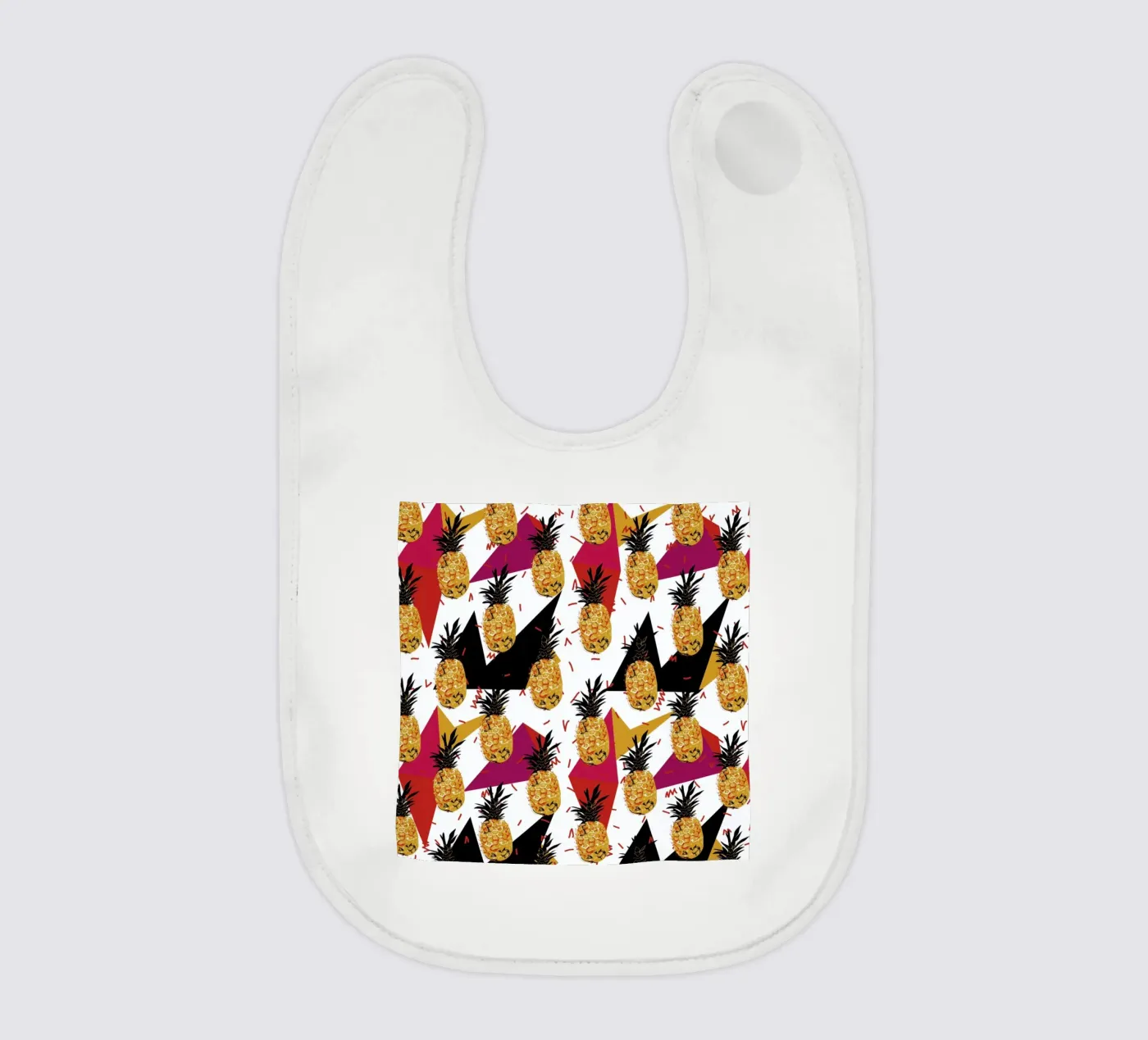 Pineapple Jam baby bib by Mariery Young
