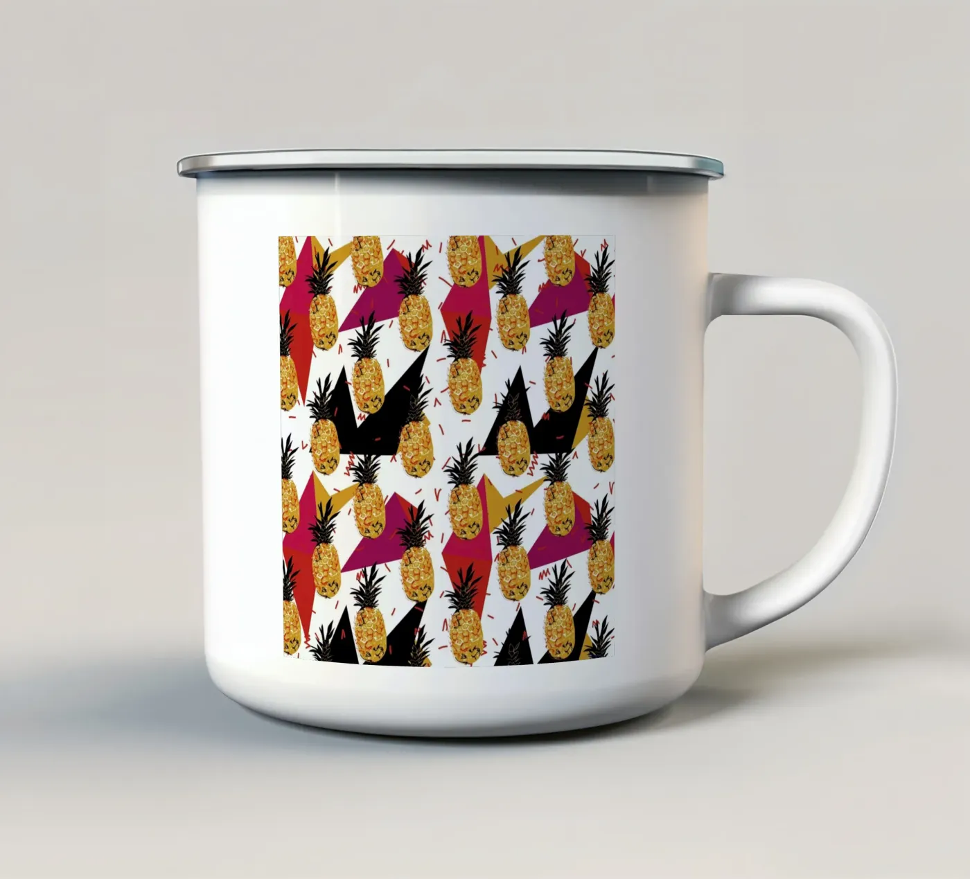 Pineapple Jam emaille mok van Mariery Young