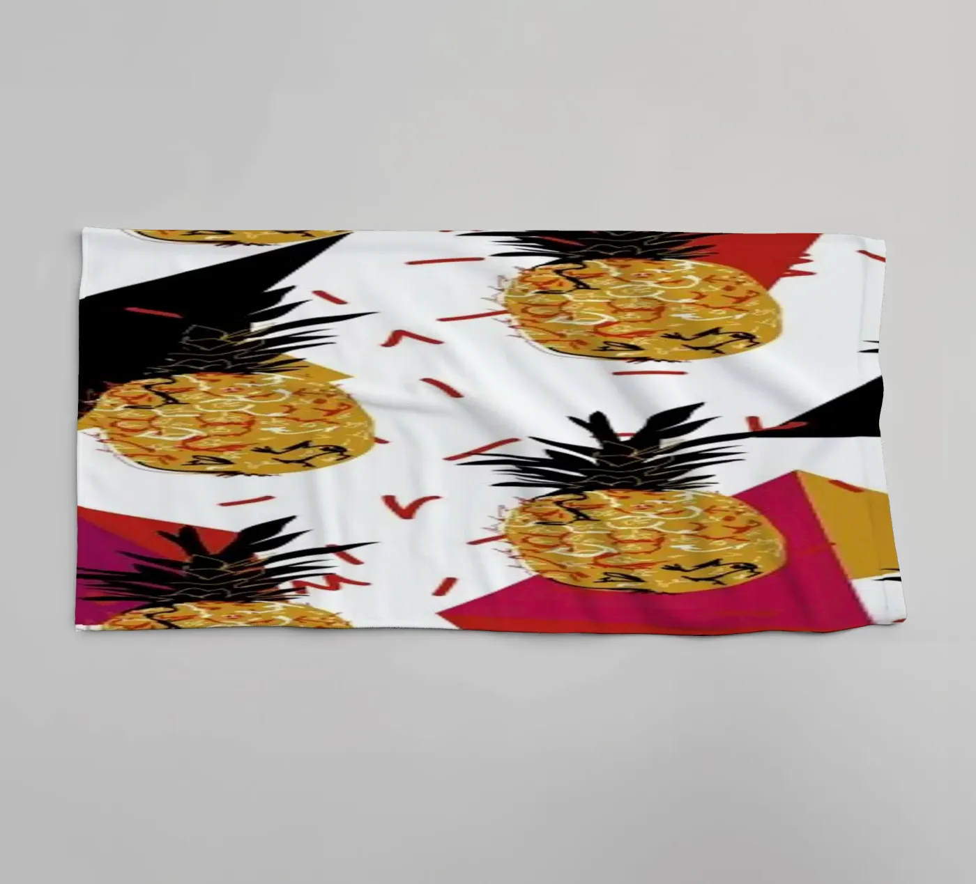 Pineapple Jam badhanddoek van Mariery Young