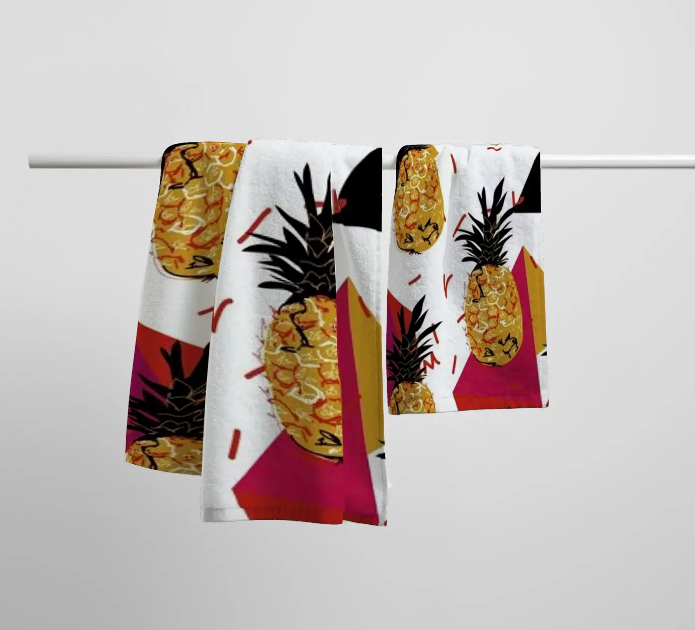 Pineapple Jam badhanddoek van Mariery Young