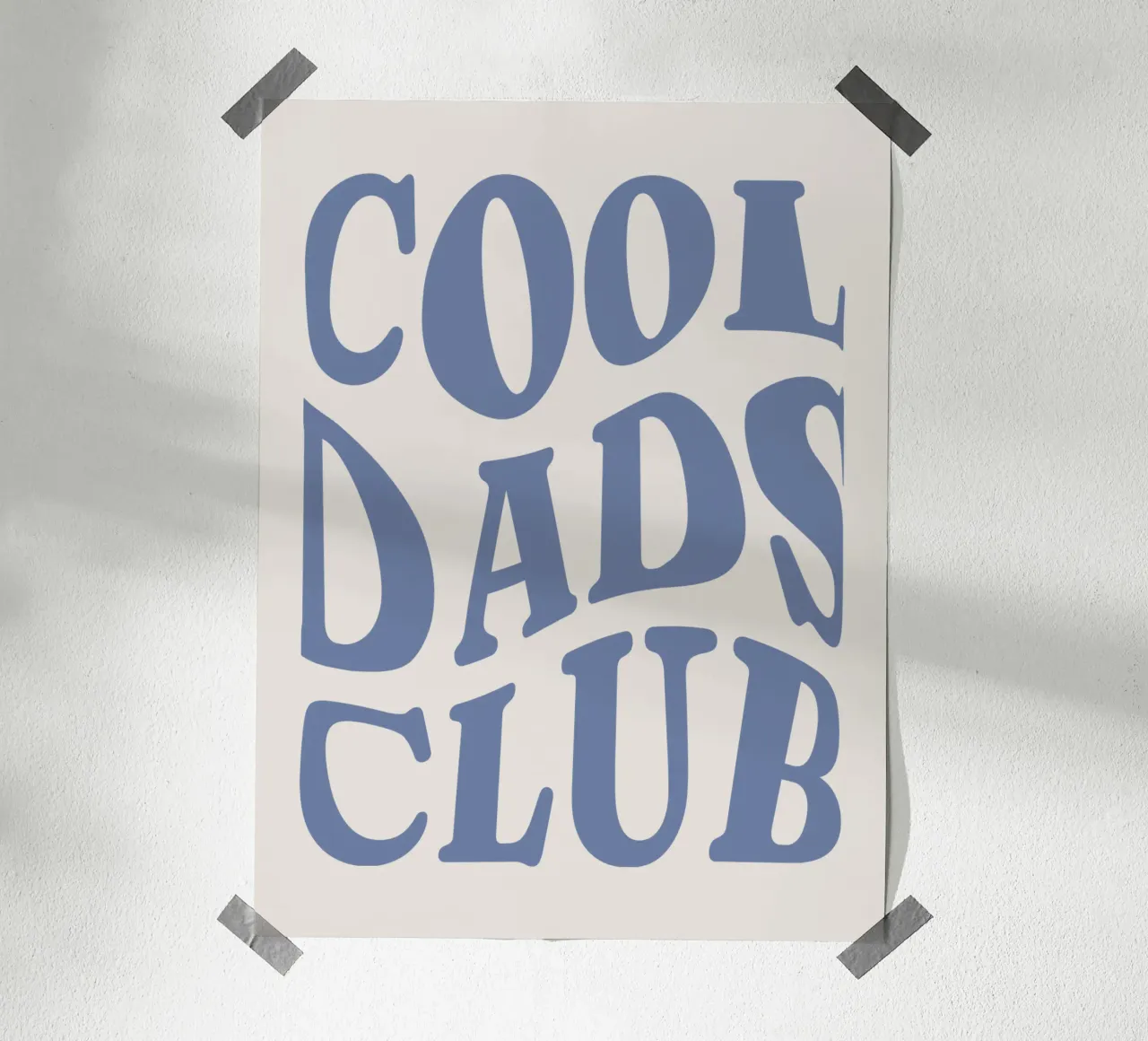 Cool Dads Club poster by we line studio - art