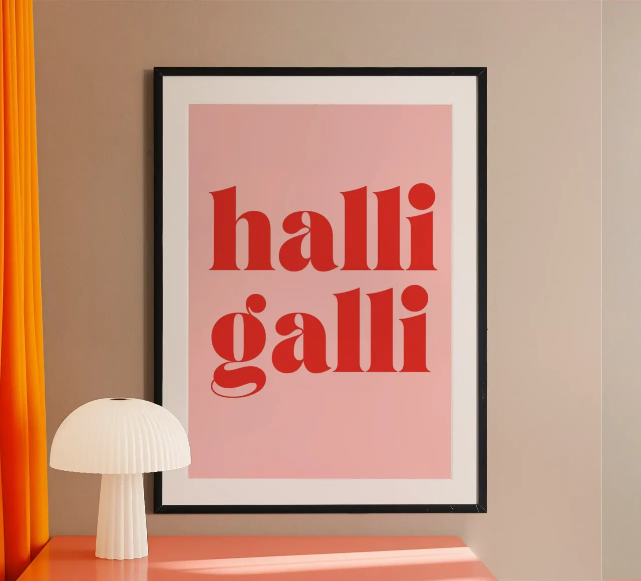 Halligalli | Lustiges & Lebhaftes Statement Print carta hahnemühle da PrintCessStudio
