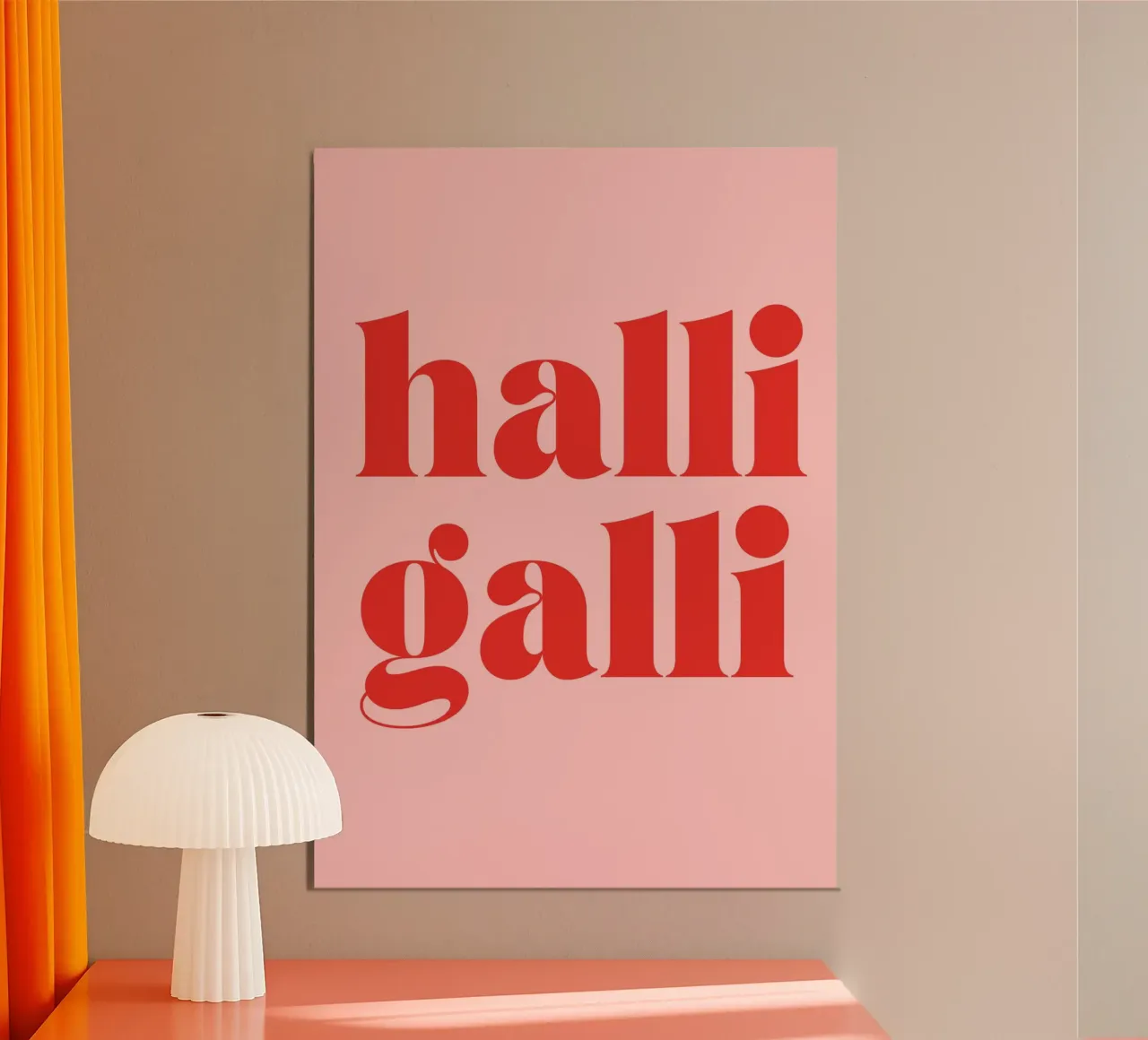 Halligalli | Lustiges & Lebhaftes Statement Print carta hahnemühle da PrintCessStudio