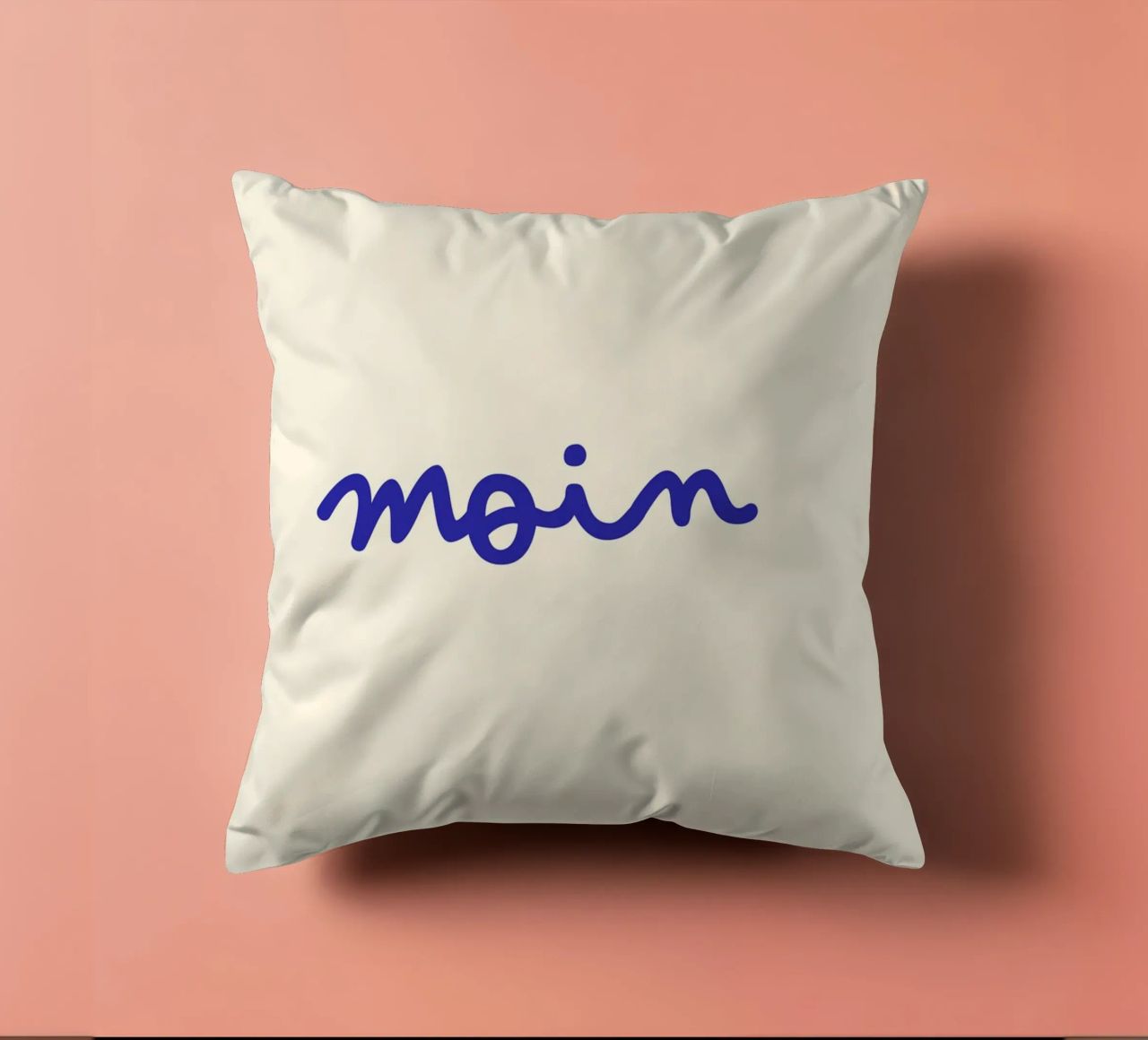 Moin | Handgeschriebener Statement Print cuscino da PrintCessStudio