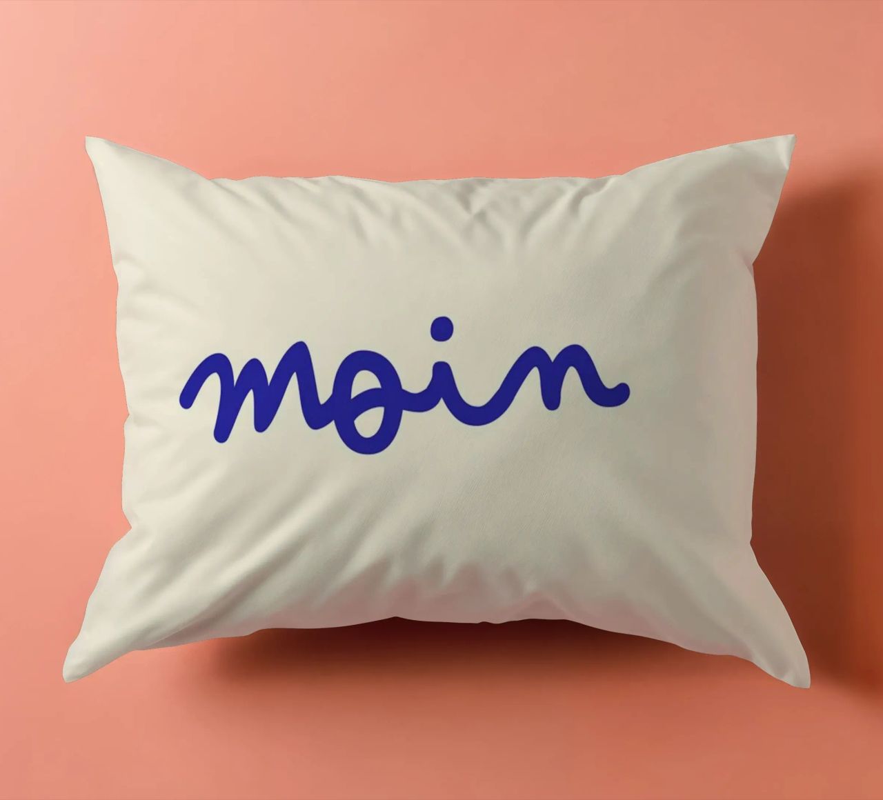 Moin | Handgeschriebener Statement Print cuscino da PrintCessStudio