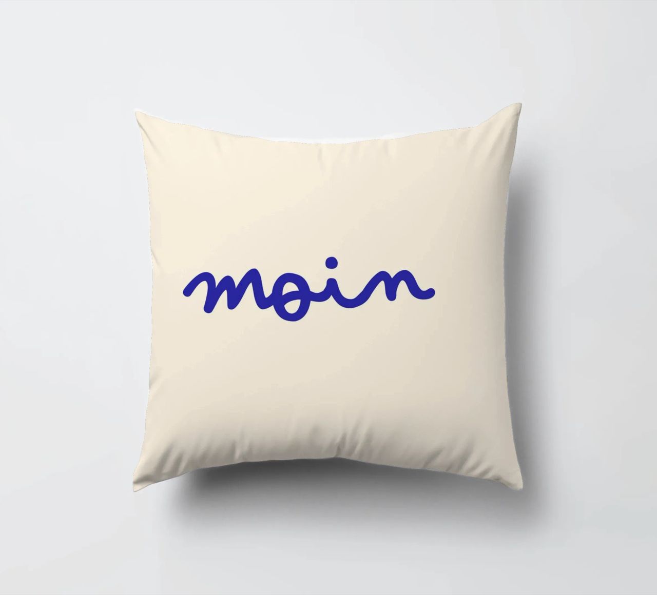 Moin | Handgeschriebener Statement Print cuscino da PrintCessStudio