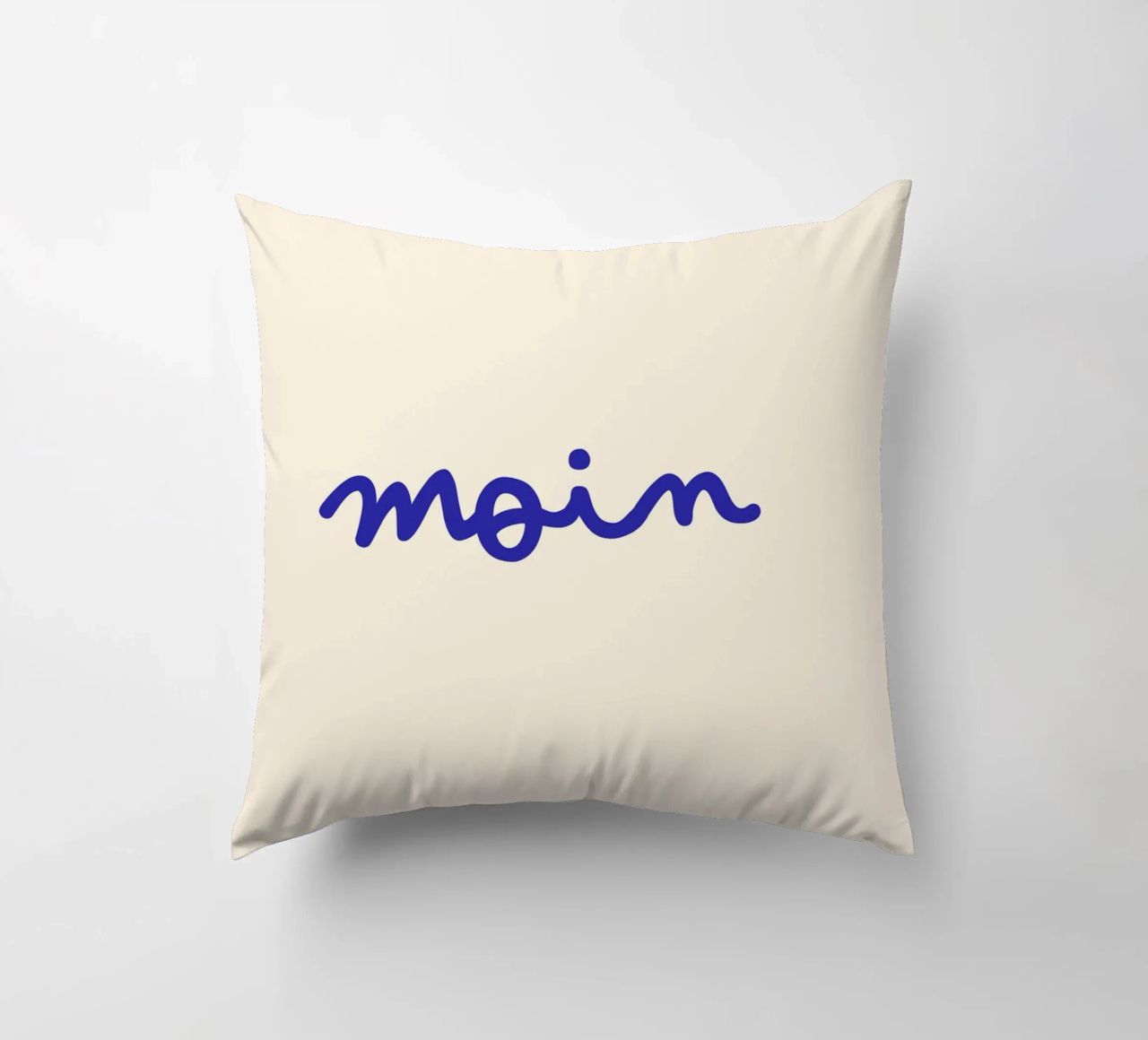 Moin | Handgeschriebener Statement Print cuscino da PrintCessStudio