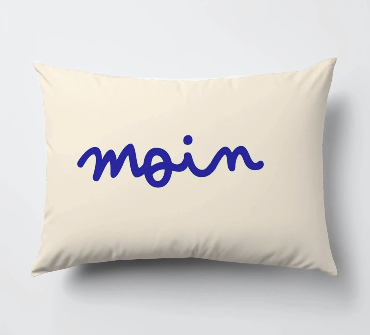 Moin | Handgeschriebener Statement Print cuscino da PrintCessStudio