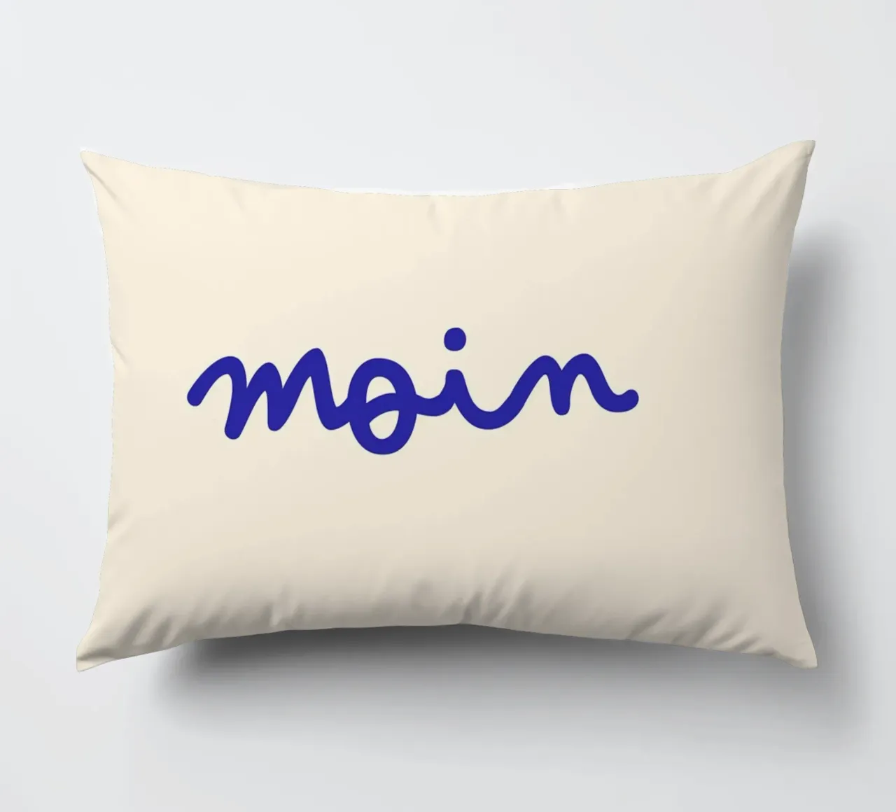 Moin | Handgeschriebener Statement Print Kissen von PrintCessStudio