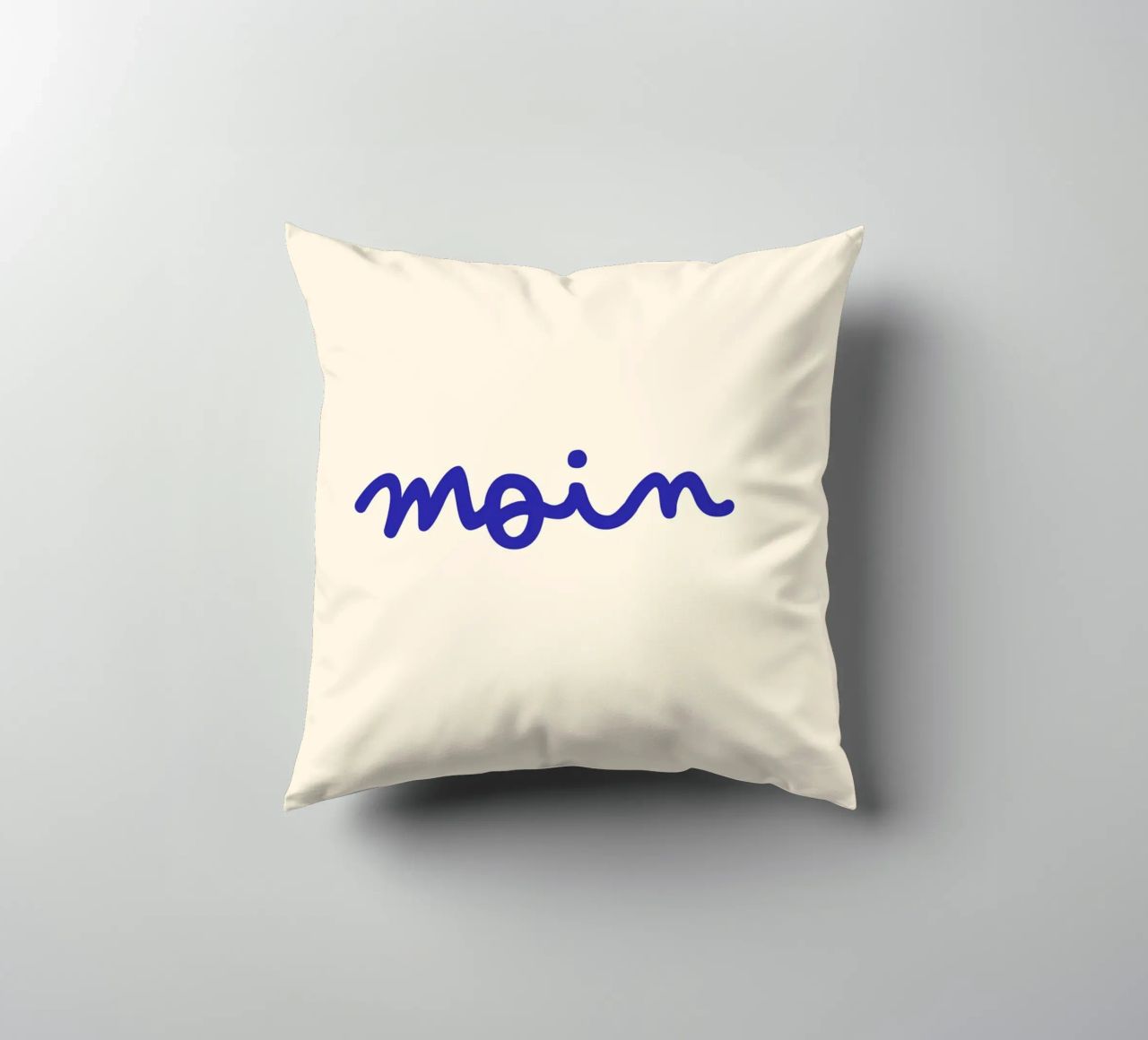Moin | Handgeschriebener Statement Print cuscino da PrintCessStudio