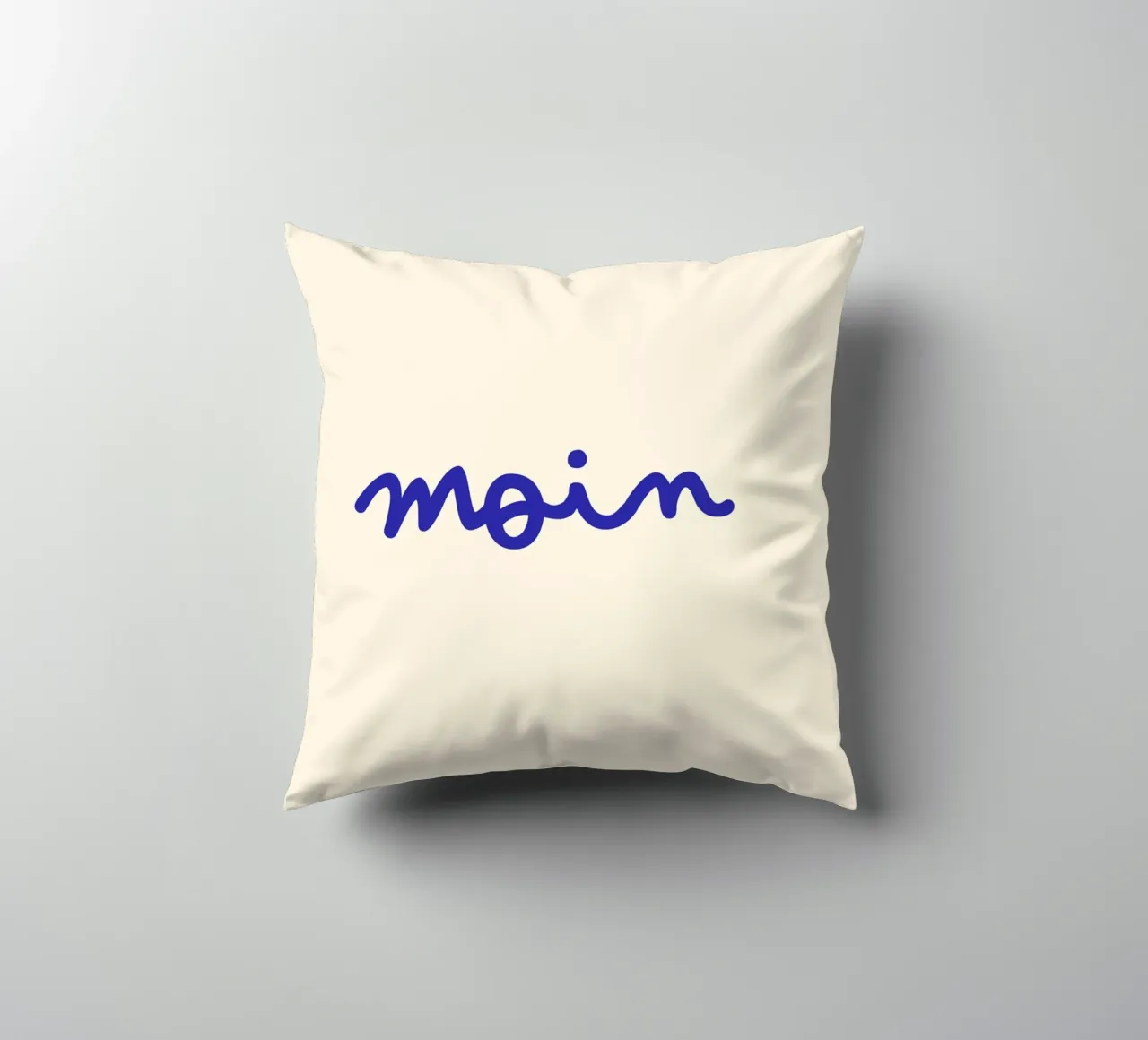 Moin | Handgeschriebener Statement Print coussin de PrintCessStudio