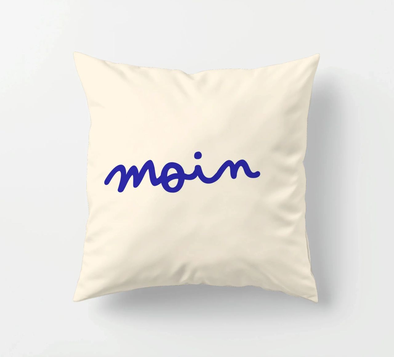 Moin | Handgeschriebener Statement Print cuscino da PrintCessStudio