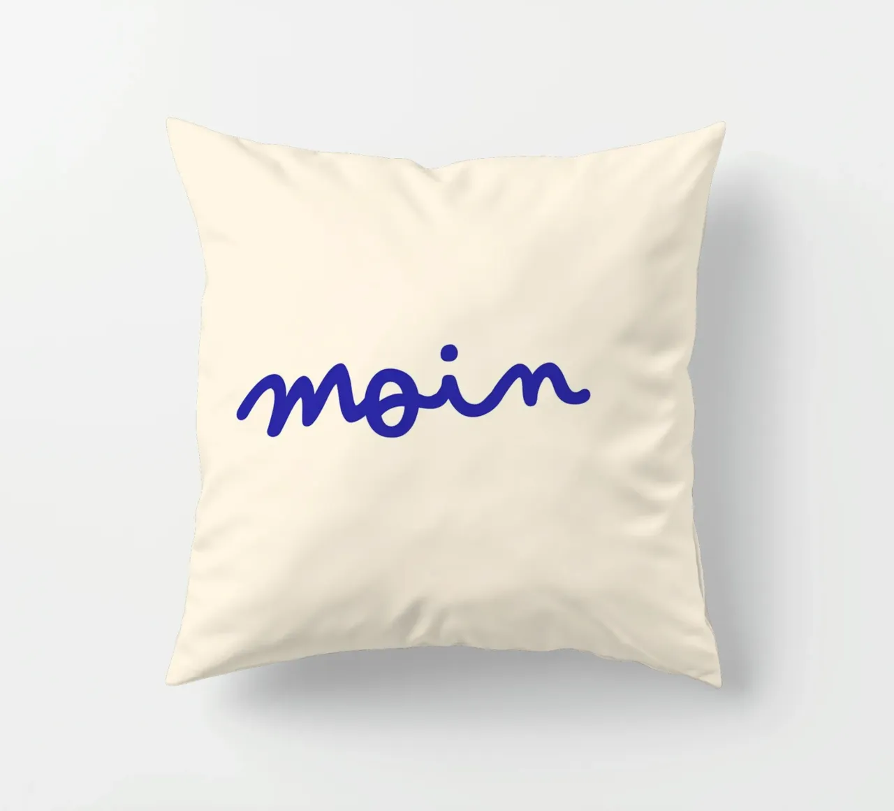 Moin | Handgeschriebener Statement Print coussin de PrintCessStudio