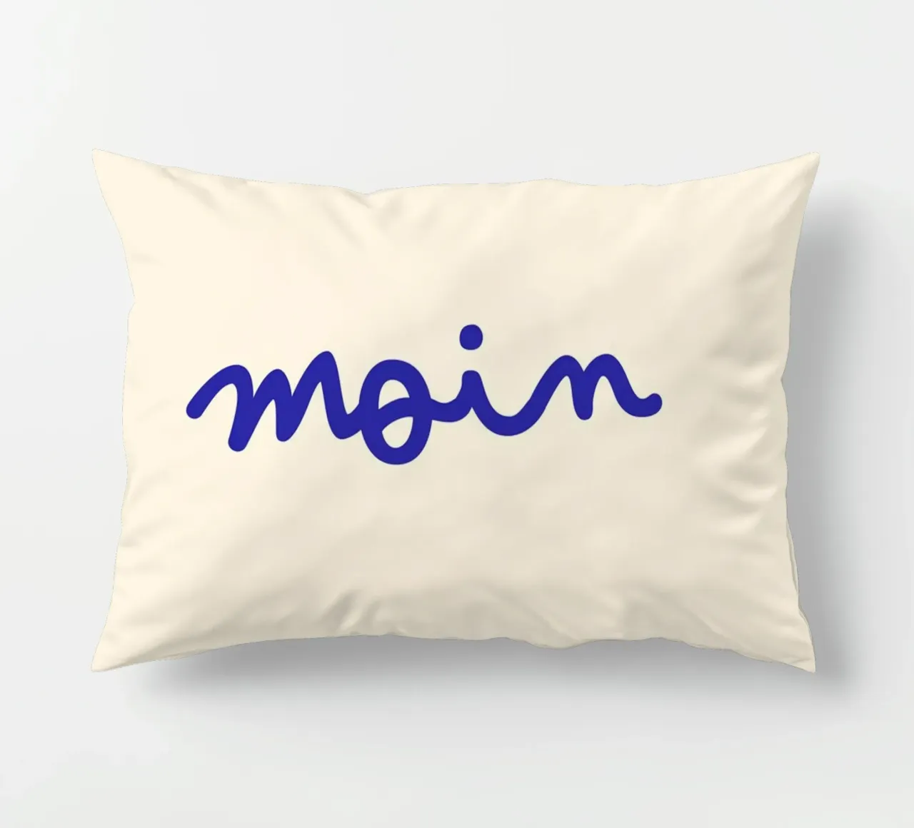 Moin | Handgeschriebener Statement Print Kissen von PrintCessStudio