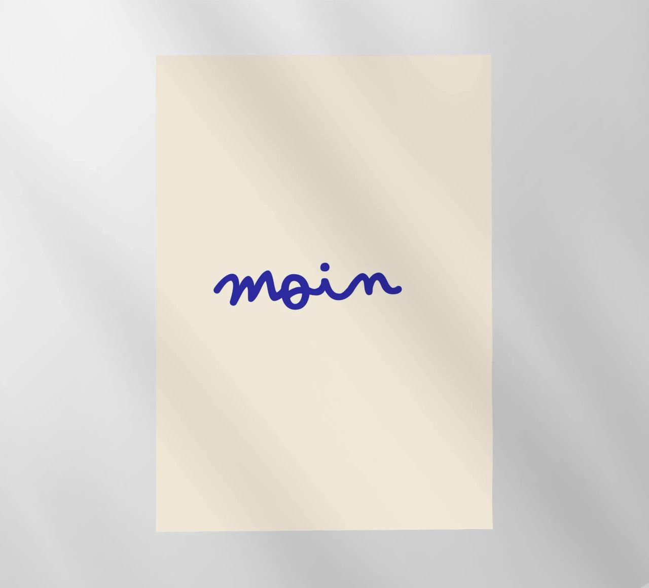 Moin | Handgeschriebener Statement Print pellicola backlit da PrintCessStudio