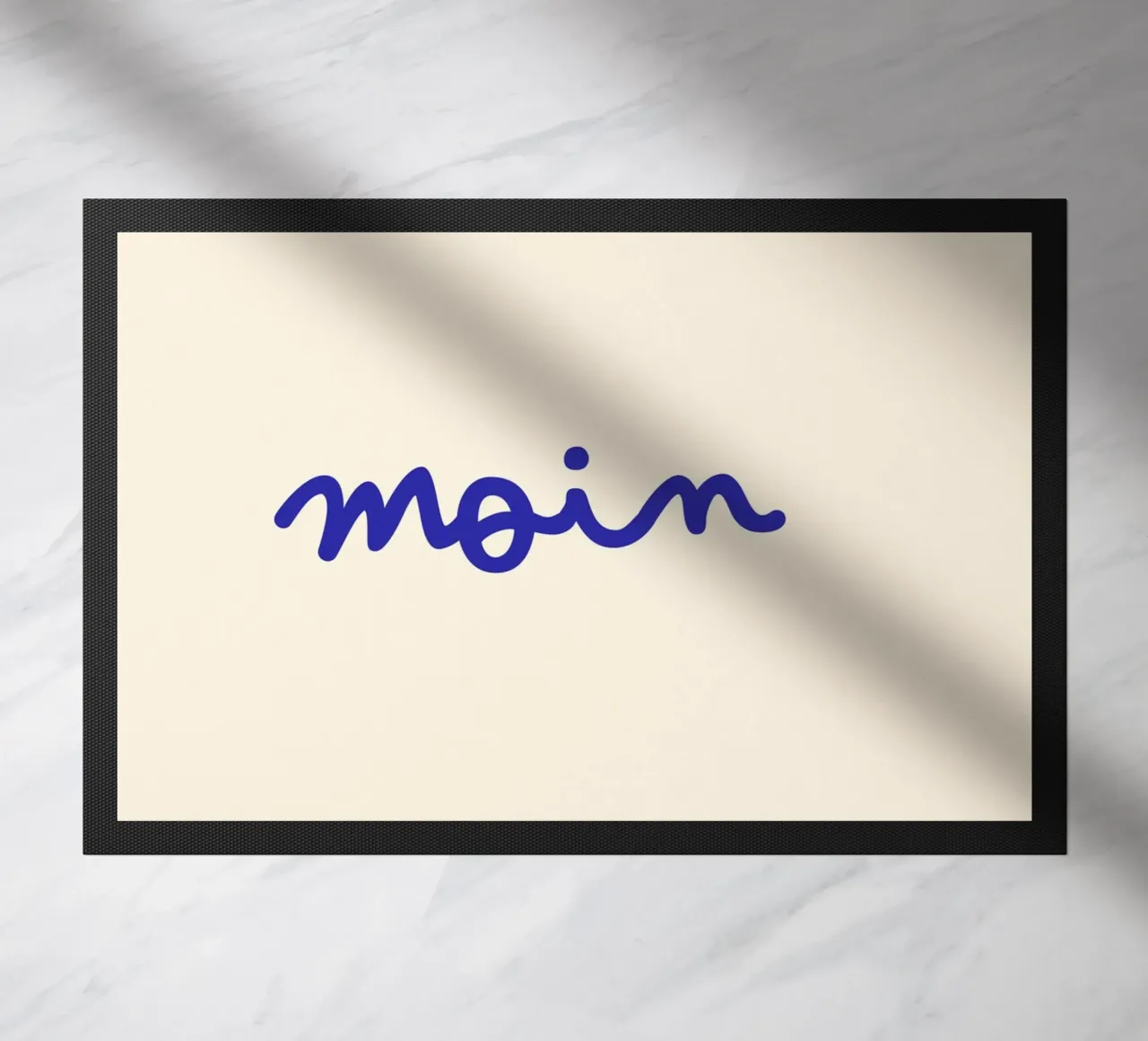 Moin | Handgeschriebener Statement Print Fußmatte von PrintCessStudio
