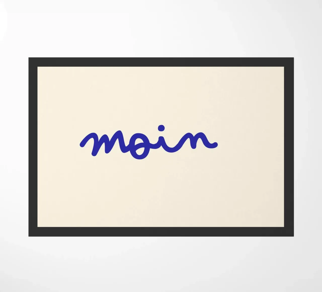 Moin | Handgeschriebener Statement Print Fußmatte von PrintCessStudio