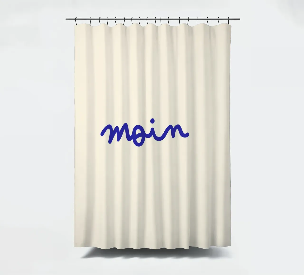 Moin | Handgeschriebener Statement Print tenda da doccia da PrintCessStudio