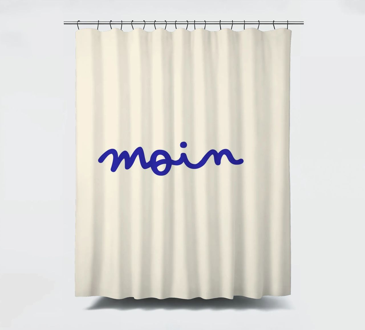 Moin | Handgeschriebener Statement Print tenda da doccia da PrintCessStudio