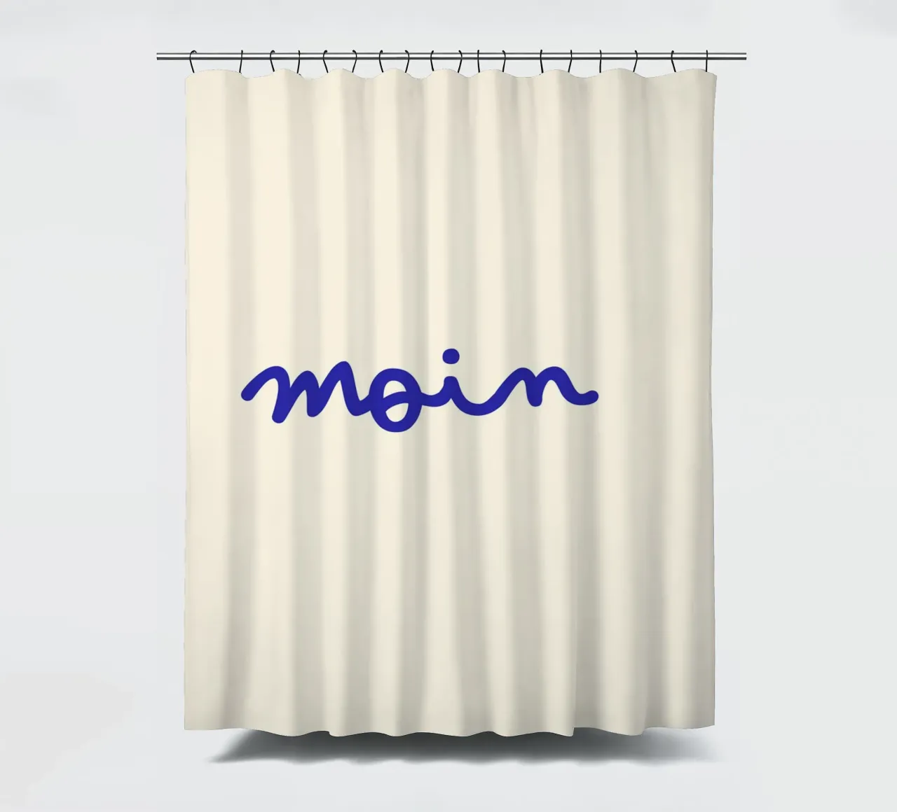 Moin | Handgeschriebener Statement Print tenda da doccia da PrintCessStudio