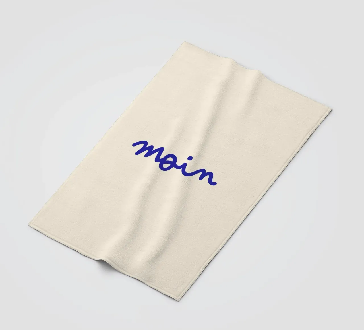 Moin | Handgeschriebener Statement Print Fleecedecke von PrintCessStudio