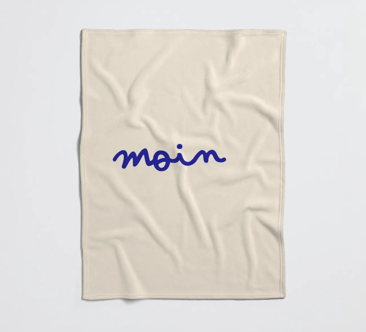 Moin | Handgeschriebener Statement Print Fleecedecke von PrintCessStudio