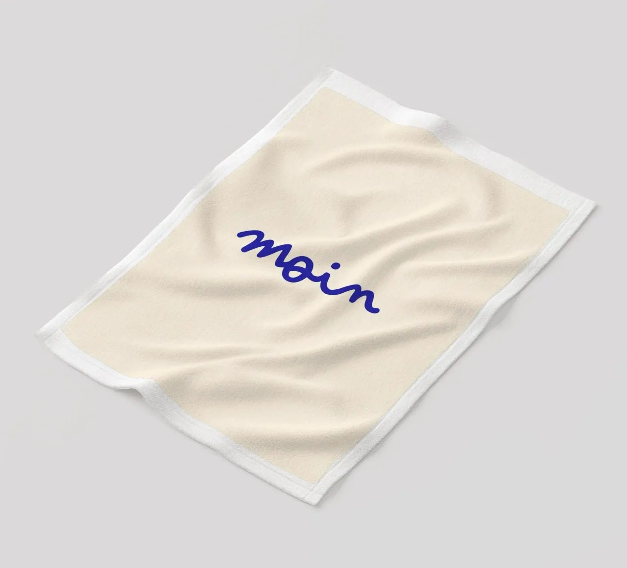 Moin | Handgeschriebener Statement Print Fleecedecke von PrintCessStudio