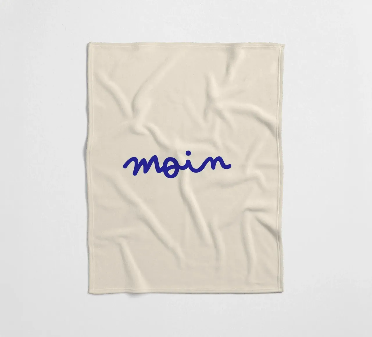 Moin | Handgeschriebener Statement Print Fleecedecke von PrintCessStudio