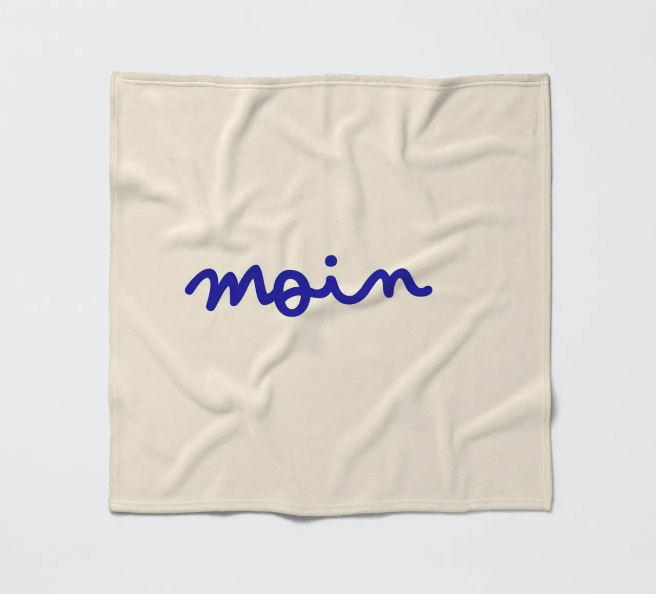 Moin | Handgeschriebener Statement Print Fleecedecke von PrintCessStudio