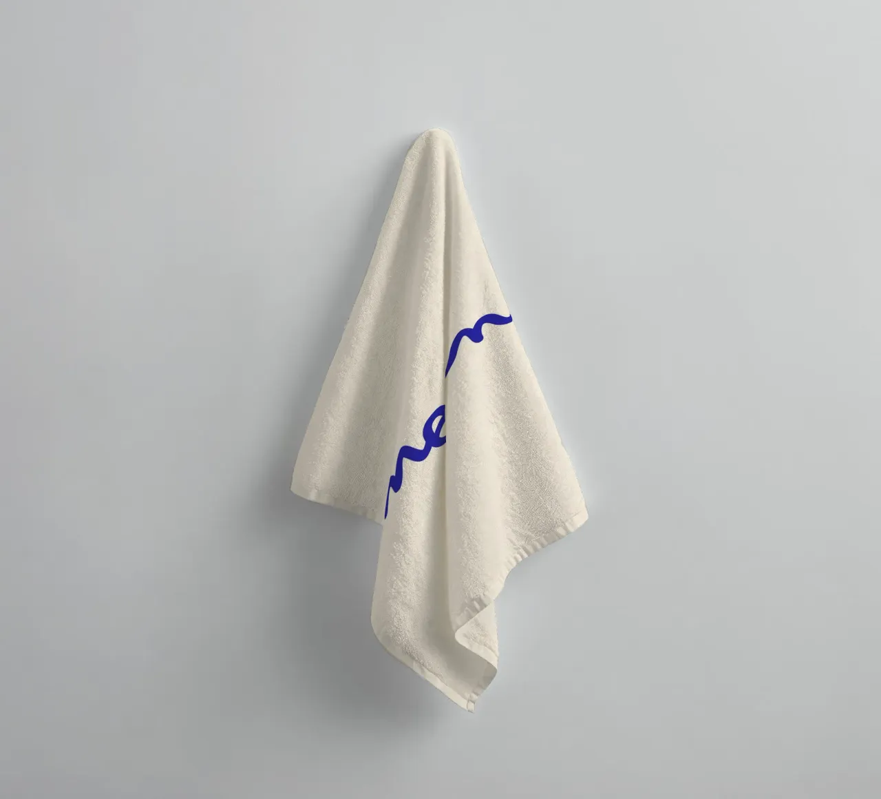Moin | Handgeschriebener Statement Print serviette de bain de PrintCessStudio