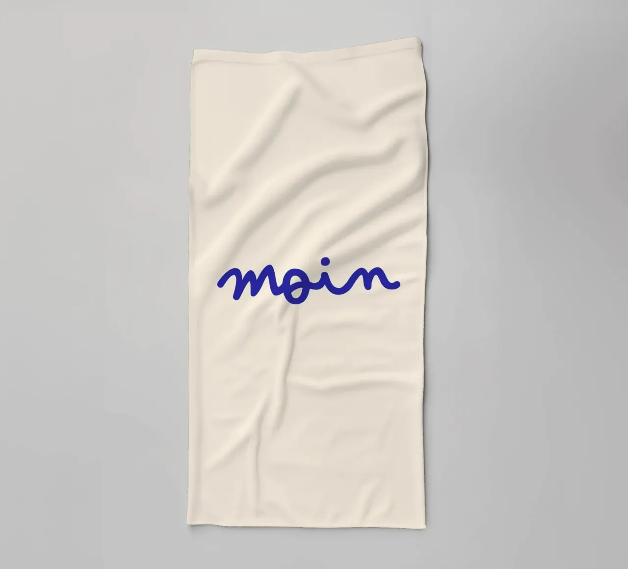 Moin | Handgeschriebener Statement Print serviette de bain de PrintCessStudio