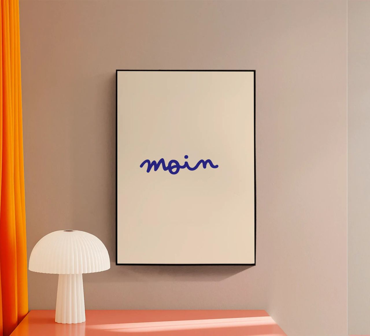 Moin | Handgeschriebener Statement Print plexiglass da PrintCessStudio