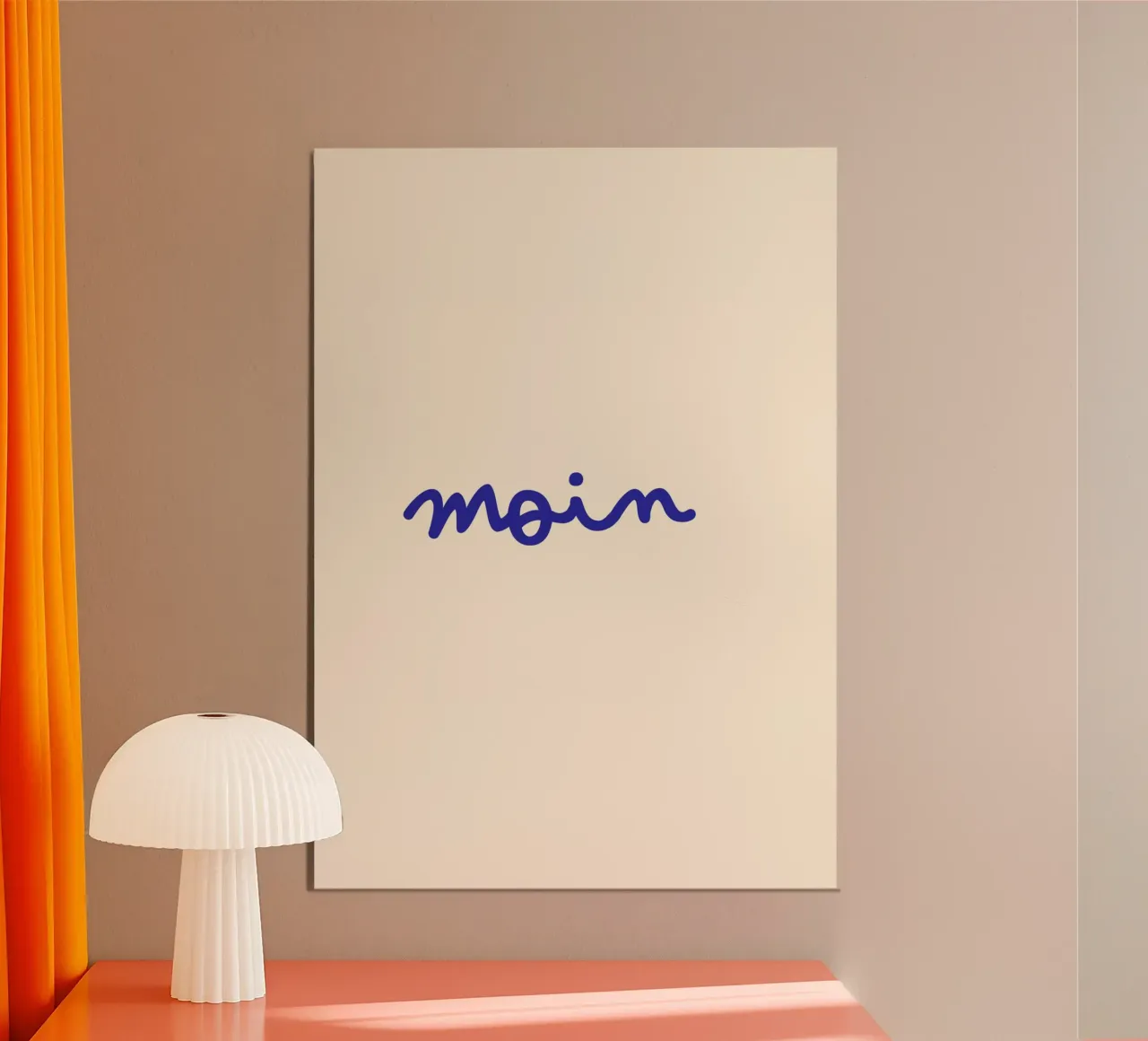 Moin | Handgeschriebener Statement Print panneau forex de PrintCessStudio