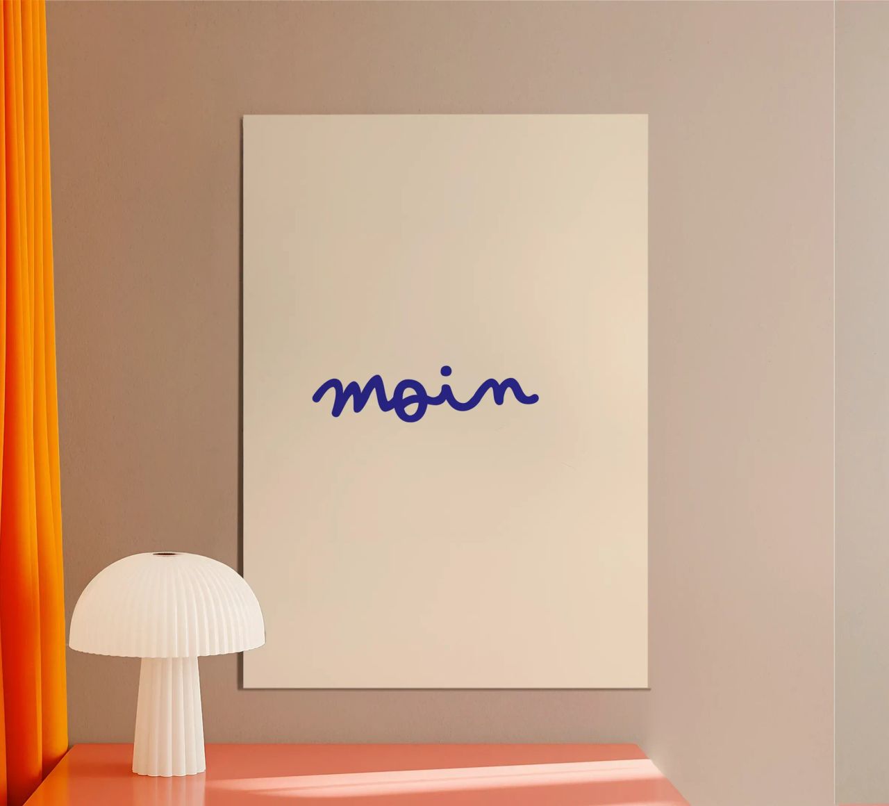 Moin | Handgeschriebener Statement Print poster de PrintCessStudio
