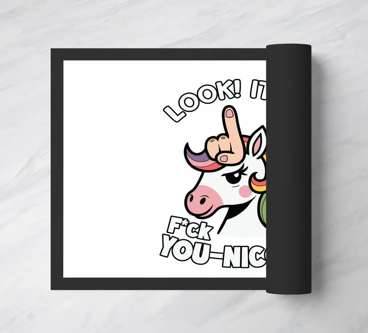 Look! it's a f*ck you-unicorn! zerbino da edsonramosart