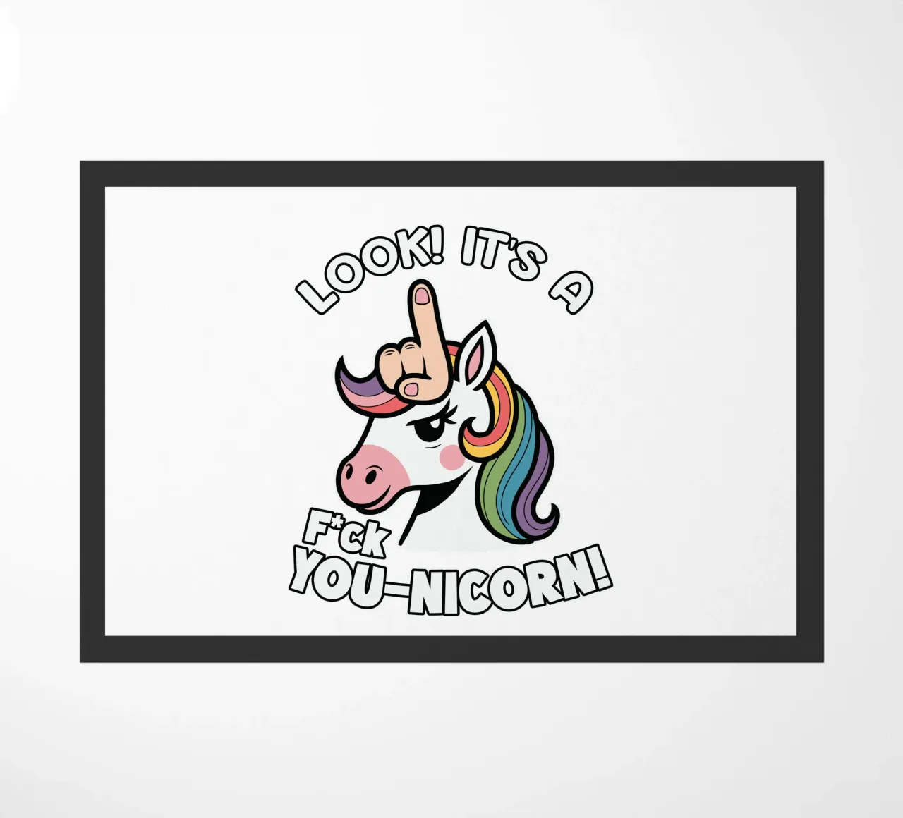 Look! it's a f*ck you-unicorn! zerbino da edsonramosart