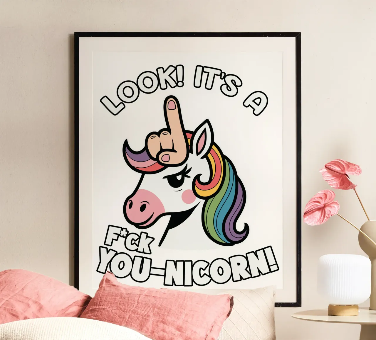 Look! it's a f*ck you-unicorn! carta hahnemühle da edsonramosart
