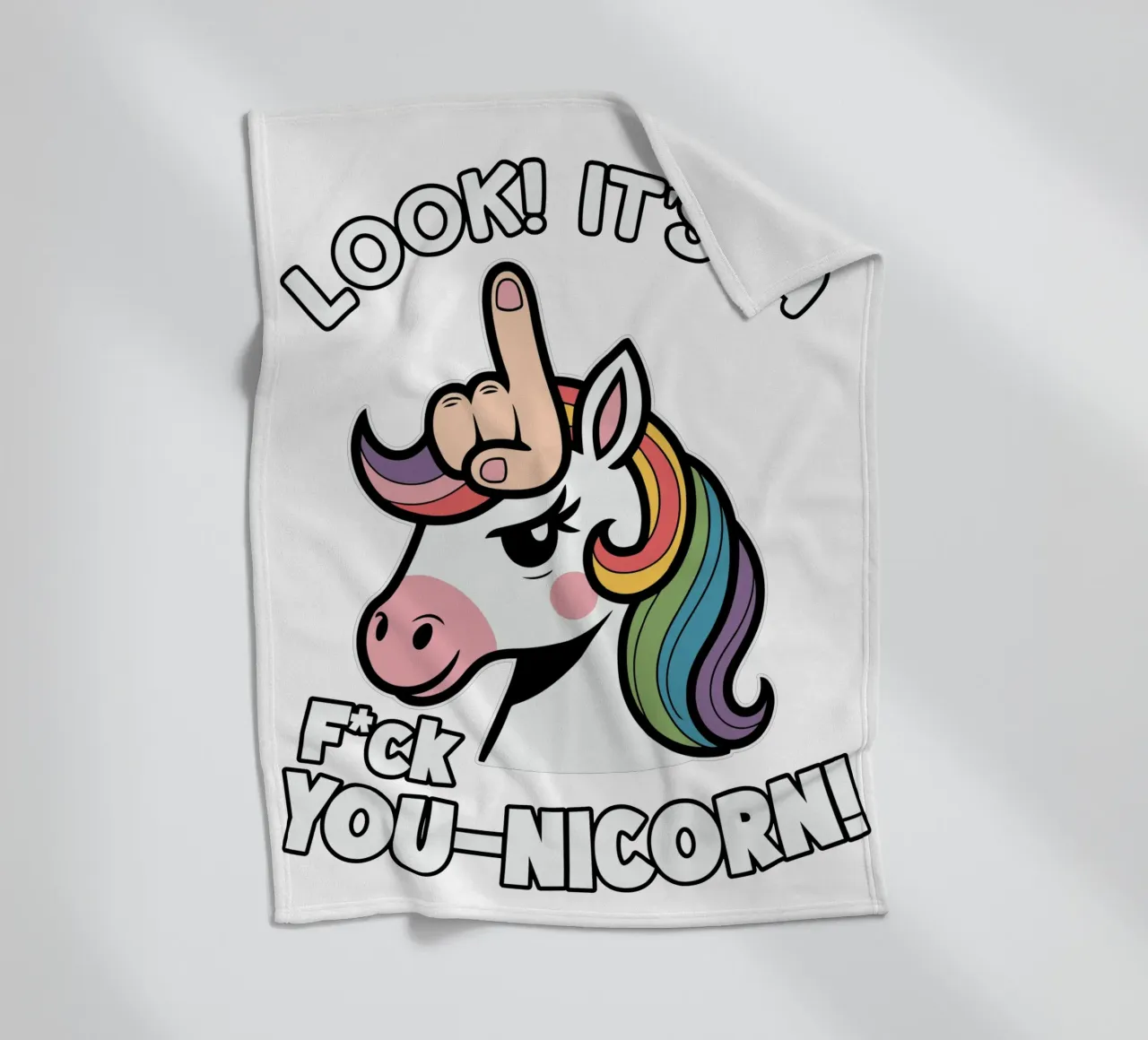 Look! it's a f*ck you-unicorn! coperta in pile da edsonramosart